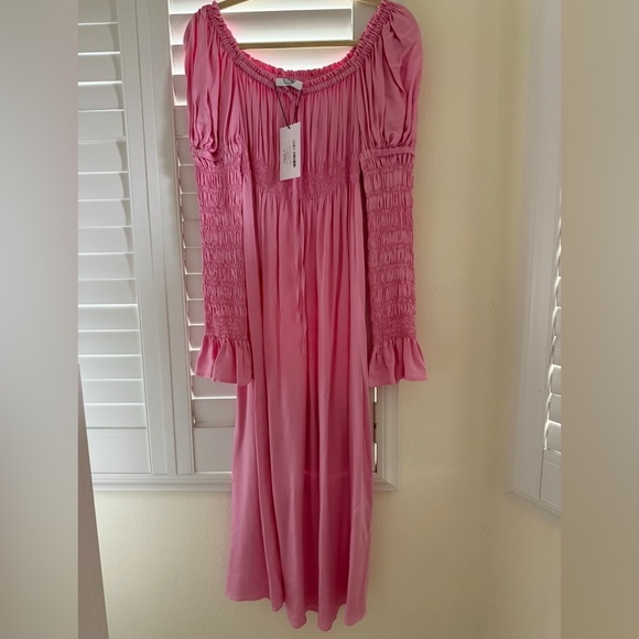 Sleeper Pink Long-Sleeve Maxi Dress - Picture 1 of 2